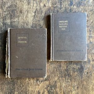Pair of vintage books (Ivanhoe and Takes of a Wayside Inn)